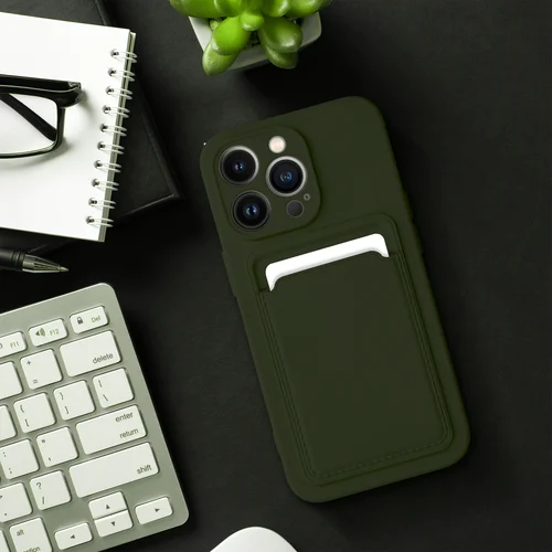 KARDŲ silikoninis dėklas Xiaomi Redmi Note 12 5G, žalias image 3