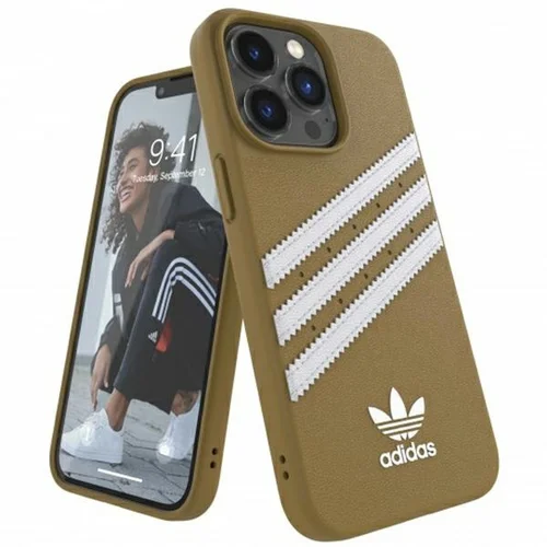 Adidas OR formos dėklas iPhone 13 Pro Max, smėlinis ir auksinis image 1