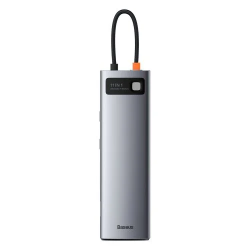 Baseus Metal Gleam 11-in-1 USB-C šakotuvas, pilkas (CAHUB-CT0G) image 3