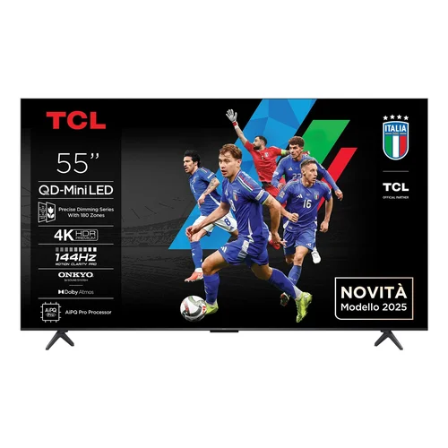 TCL Q6C 55Q6C 55 col. 4K Smart TV, metalinė image 1