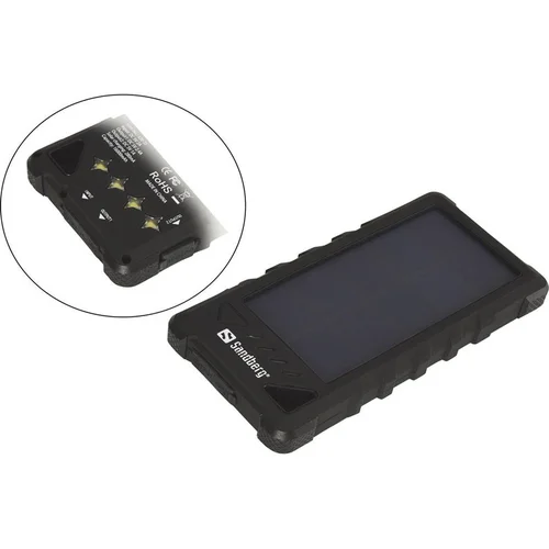 Nešiojamas įkroviklis Sandberg Solar, 16000 mAh, juoda image 2