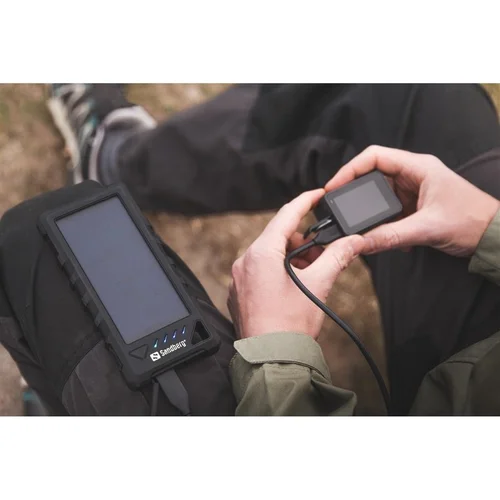 Nešiojamas įkroviklis Sandberg Solar, 16000 mAh, juoda image 3