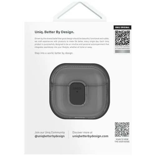 Uniq Glase Pro dėklas AirPods 4, skaidrus image 3
