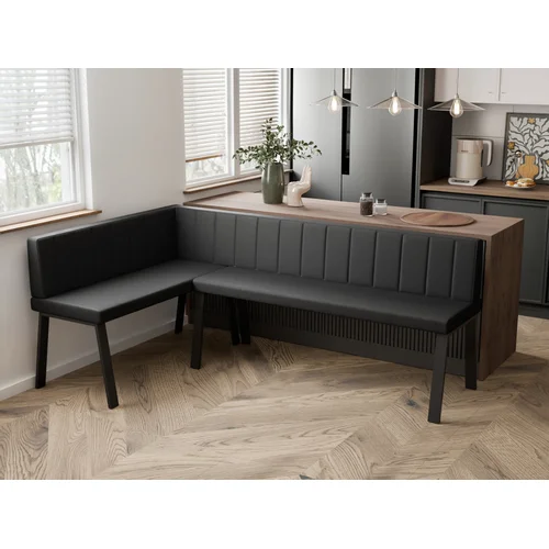 Virtuvinis kampas MONO Y 142 × 196 cm, kairinis, juodas image 3