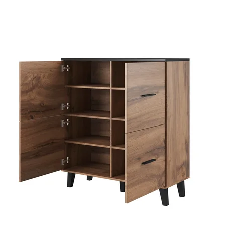 Cama LOTTA 110 komoda, Wotan ąžuolas ir juoda image 2