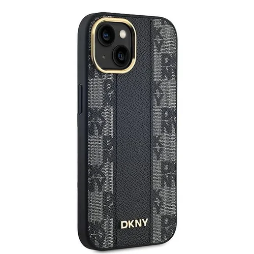DKNY Checkered Mono odinis MagSafe dėklas iPhone 15 Plus / 14 Plus, juodas image 3
