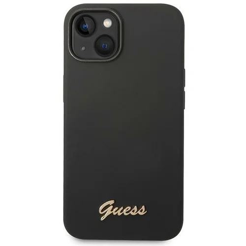Guess GUHCP14MSLSMK silikoninis dėklas iPhone 14 Plus, juodas image 3