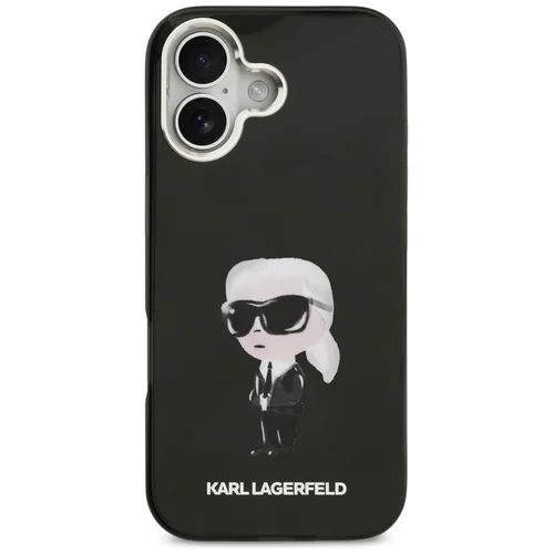 Karl Lagerfeld IML Aquarelle Karl & Logo MagSafe dėklas iPhone 17, juodas image 2