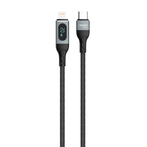 Dudao L7MaxL USB Type-C–Lightning kabelis 1 m, 20 W, juodas image 1