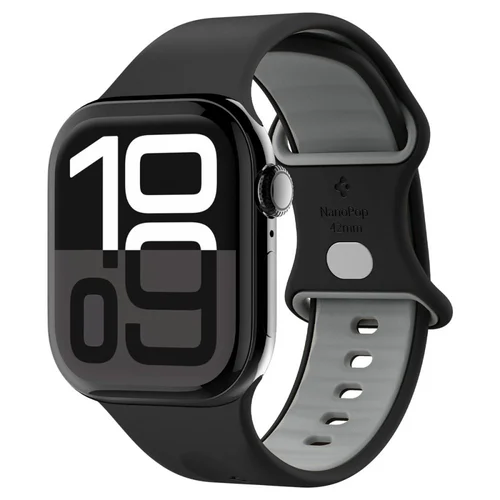 Spigen Nano Pop dirželis Apple Watch 40/41/42 mm, juodas ir pilkas image 1