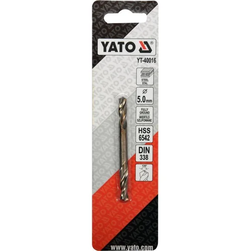 YATO YT-40017 dvipusis HSS grąžtas 5,2 mm image 2