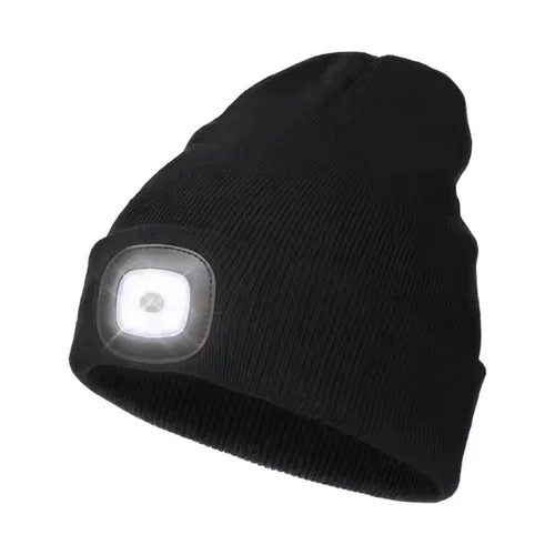 Juoda megzta LED kepurė image 3