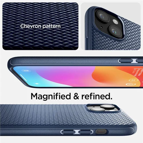 Spigen Mag Armor MagSafe dėklas iPhone 15 Plus, mėlynas image 1