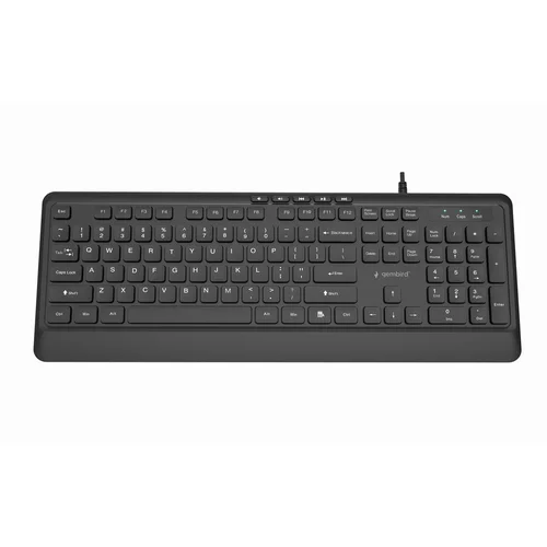 Gembird KB-MCH-05 Slim klaviatūra, juoda, JAV išdėstymas image 2
