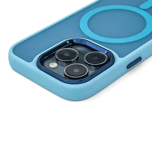 Magnetinės kolekcijos MagSafe dėklas iPhone 16 Pro Max, šviesiai mėlynas image 3