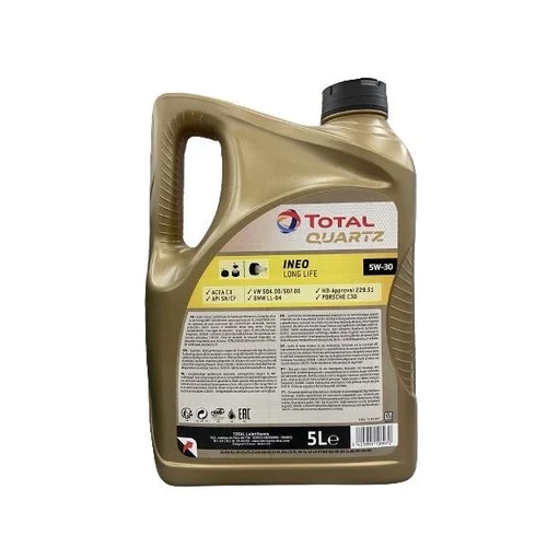 TOTAL QUARTZ INEO LONG LIFE 5W30 variklio tepalas 5 L image 2