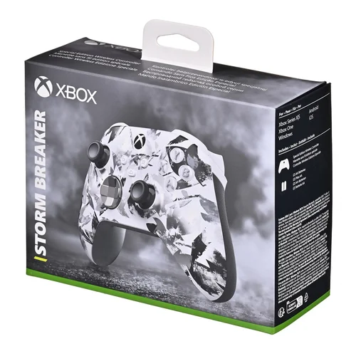 Microsoft Xbox Storm Breaker Special Edition belaidis valdiklis, juodas ir baltas image 3