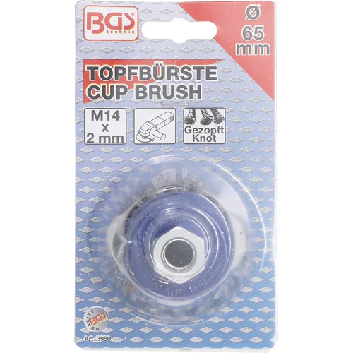 BGS technic 3980 vielinis puodo tipo šepetys Ø 65 mm image 3