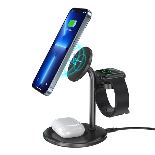 Choetech T585-F 3-in-1 įkrovimo stotelė, juoda image 1
