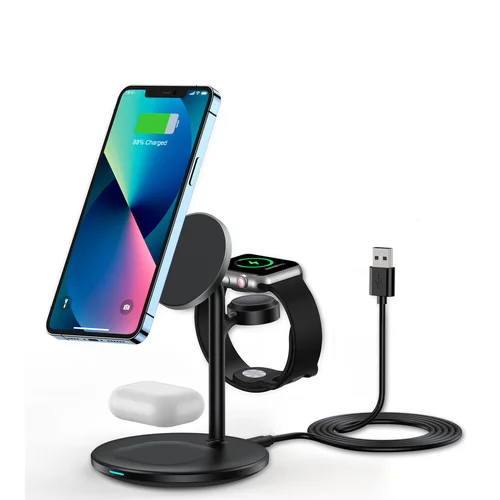 Choetech T585-F 3-in-1 įkrovimo stotelė, juoda image 2
