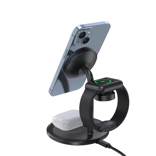 Choetech T585-F 3-in-1 įkrovimo stotelė, juoda image 3