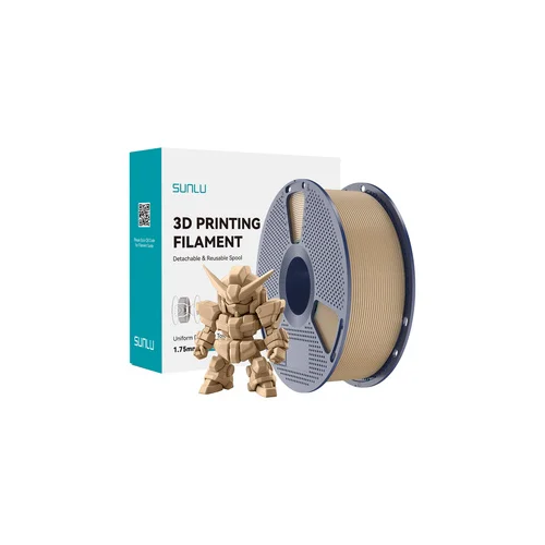 SUNLU PLA+ 2.0 Ąžuolo spalvos 3D filamentas image 1