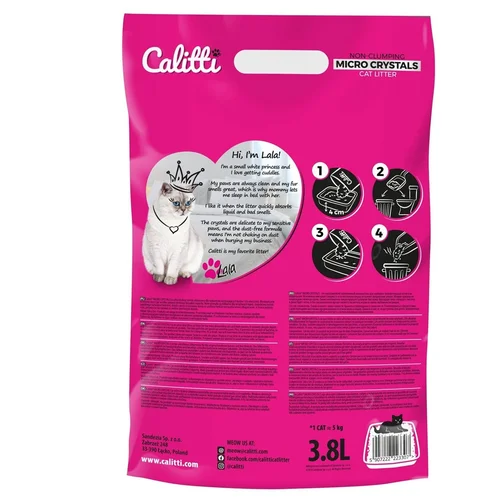 Calitti Mikro Kristalai silikoninis kačių kraikas 3,8 l image 2