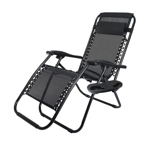 PROGARDEN Comfy Chair sulankstomas sodo gultas, juodas image 1