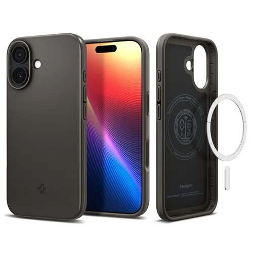 Spigen Thin Fit MagSafe dėklas iPhone 17, pilkas image 3