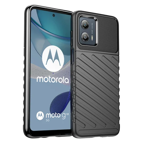 Thunder Case Motorola Moto G53 TPU dėklas, juodas image 1