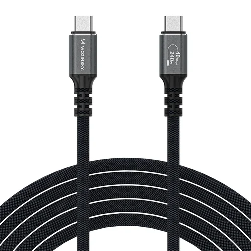 Wozinsky WPS-UY415S Thunderbolt 4 USB-C kabelis 1,5 m 240 W juodas image 1