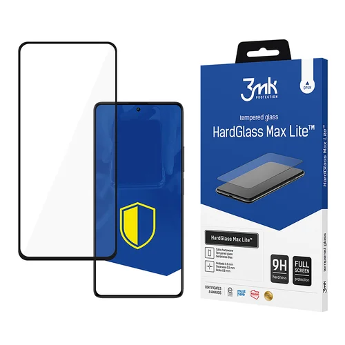 3mk HardGlass Max Lite juodas apsauginis stiklas Xiaomi Redmi Note 13 5G image 1