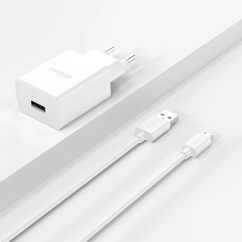Dudao A4EU 2,1 A baltas įkroviklis su micro USB laidu image 3
