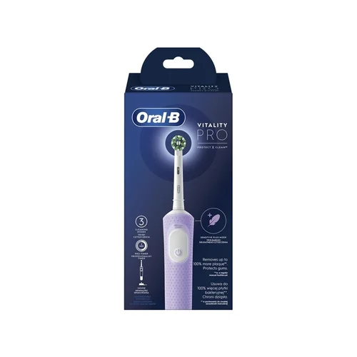 Oral-B Vitality Pro Elektrinis dantų šepetėlis, violetinis image 3