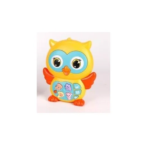 Muzikinis žaislas OWL, geltonas image 1