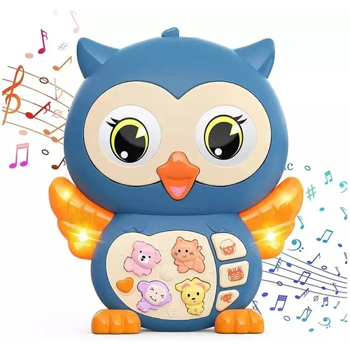 Muzikinis žaislas OWL, geltonas image 3