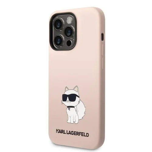 Karl Lagerfeld KLHCP14LSNCHBCP rožinis dėklas iPhone 14 Pro image 2