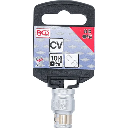 BGS technic 292 adapteris su fiksavimo rutuliu 10 mm / 8 mm image 3