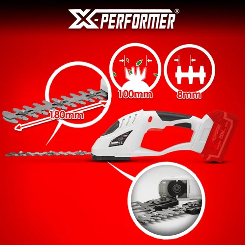 Akumuliatorinės gyvatvorių genėjimo žirklės 2 in 1 X-PERFORMER, XPCSTH20LI image 2