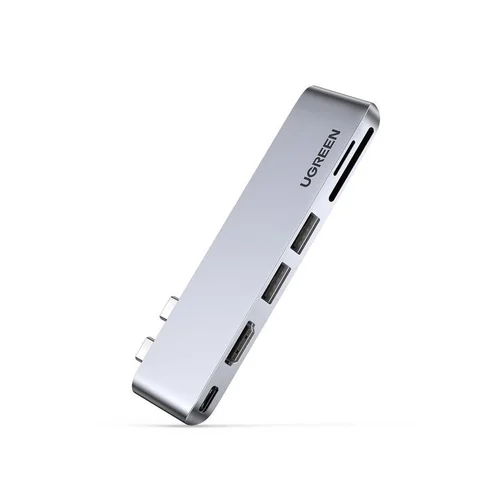 USB-C šakotuvas Ugreen CM380, pilkas image 1