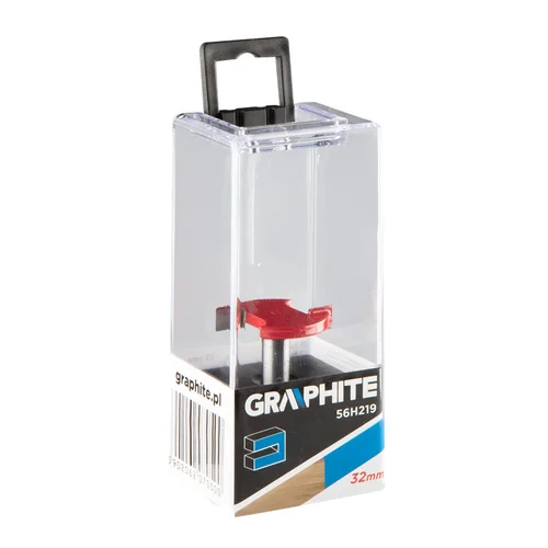 GRAPHITE 56H219 frezavimo antgalis HM 32 x 6,35 mm kotas 8 mm image 2