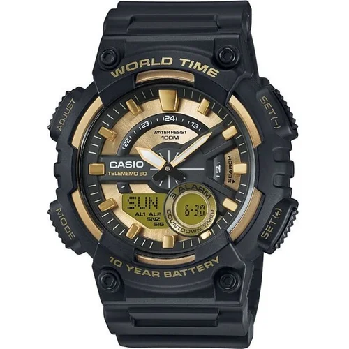 Casio AEQ-110BW-9AVEF sportinis laikrodis, juodas ir auksinis image 1