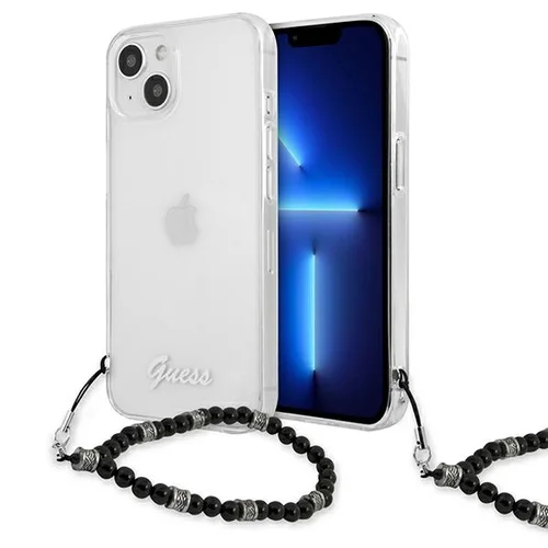 Guess GUHCP13SKPSBK kietas dėklas iPhone 13 mini, skaidrus image 1