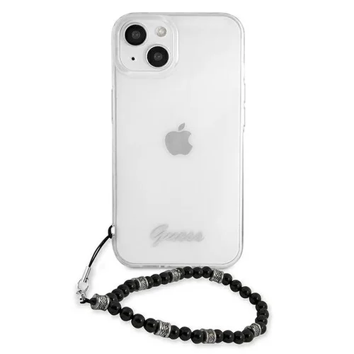 Guess GUHCP13SKPSBK kietas dėklas iPhone 13 mini, skaidrus image 3