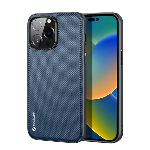 Dux Ducis Fino dėklas iPhone 14 Pro, mėlynas nailoninis image 1