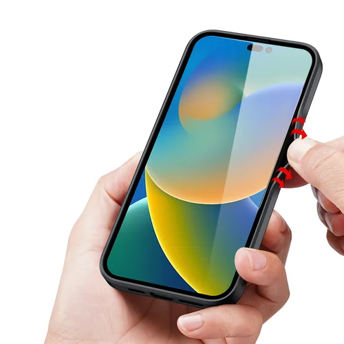 Dux Ducis Fino dėklas iPhone 14 Pro, mėlynas nailoninis image 3
