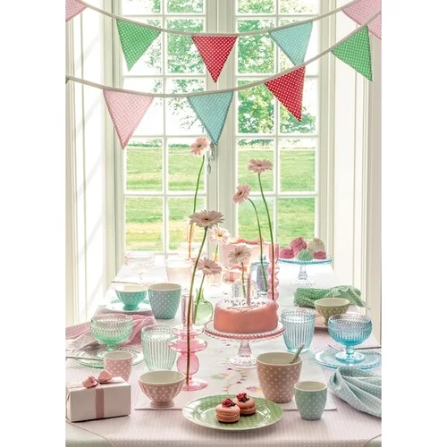 GreenGate DOTTY rausvas latte puodelis image 3