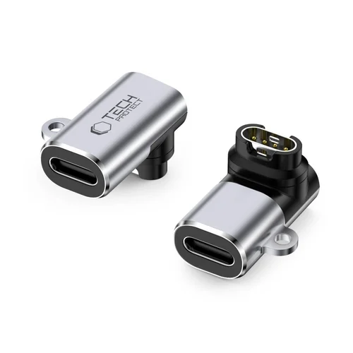 Tech-Protect UltraBoost USB-C adapteris Garmin laikrodžiui, pilkas image 1