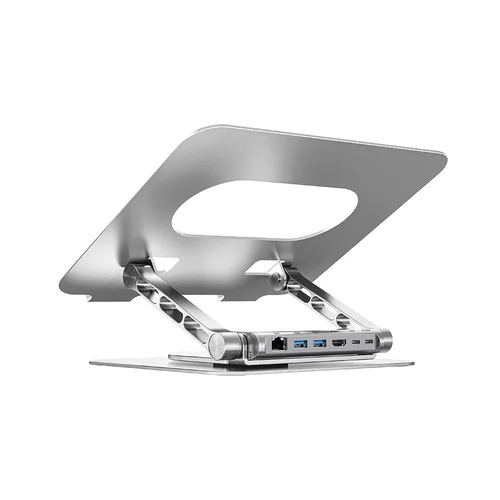 Unitek D1109B01 reguliuojamas stovas su USB-C ir HDMI šakotuvu, PD 100 W image 1