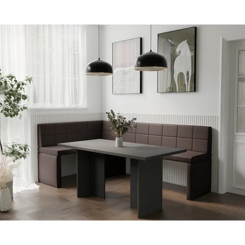 Virtuvinis kampas MELVIN 128 × 168 cm, Soft 30, kairinis image 3